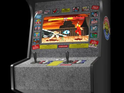 Arcade Machine Street Fighter II 3D model