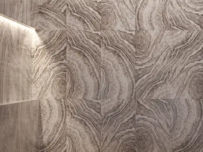 PORCELAIN TILES ZENIT BLACK BOOKMATCH A FULL LAPPATO 3D model