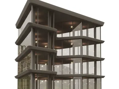 Office house building 2 3D model