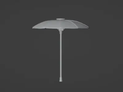 Victory Royale Umbrella Low-poly 3D model