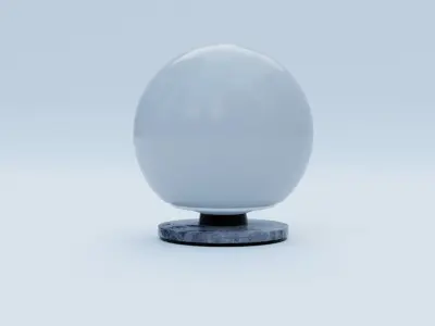 Desk Lamp Low-poly 3D model 12