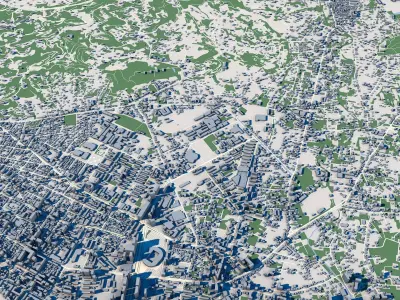 Cityscape Batumi Georgia 3D model purchase