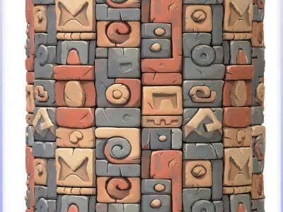 Stylized Wall Seamless Texture Texture 44