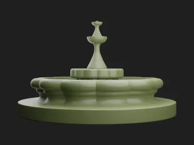 Fountain 3D Model 3D print model