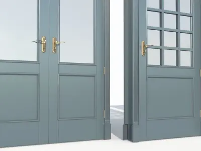 Doors interior 02 3D model