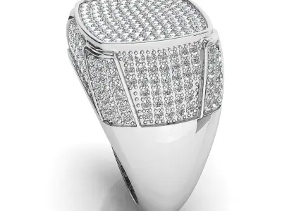 Big fancy mans ring 3D print model