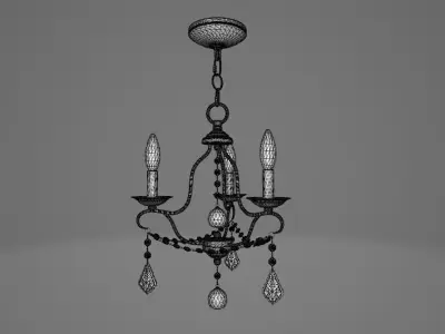 Classic chandelier 3D model buy