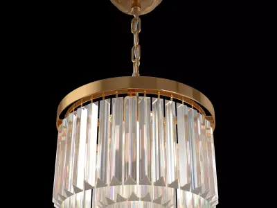 Cuaulans Modern Crystal Chandelier 3D model