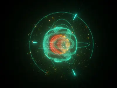 Animated Hologram core For Cinema4d 3D model