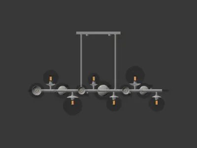 Troon Chandelier Arteriors 3D model