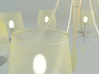 chandelier lighting 52 3d model 3D model