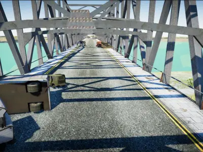 Pubg Erangle Novorepnoy Bridge 3D model 3D model