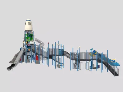 Playground for children 08 3D model