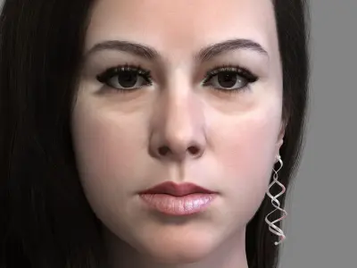 Valentina Realistic Woman Rigged Character 3D model