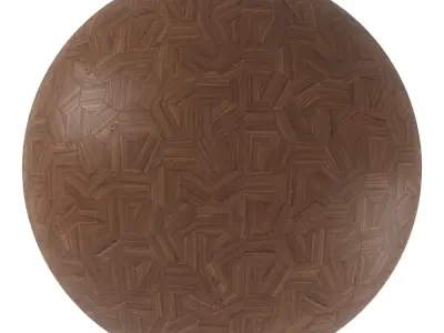 Parquet - Laminate - Wooden floor 4 in 1 3D model 47