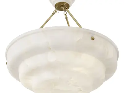 Chameleon home Alabaster Stepped Large Low-poly 3D model