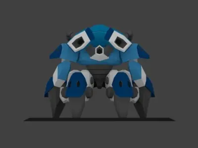 Super Mecha 16 - Chrast of Code Name CR413 Low-poly 3D model