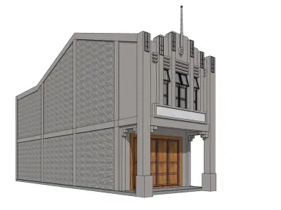 Malaysia Shophouse 1940 3D model