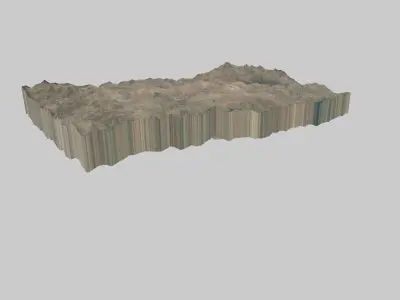 OUAGADOUGOU City Low-poly 3D model