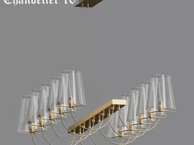 Imperial Chandelier 10 Loft Concept 3D model purchase