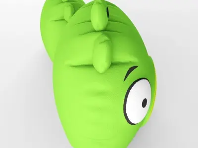 Angry Birds Pillow Green 3D model