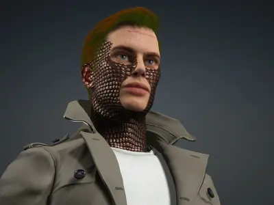 Zahirren son of the king of the jupiter Low-poly 3D model