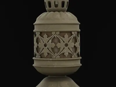 Classic Oil Lamp 3D model