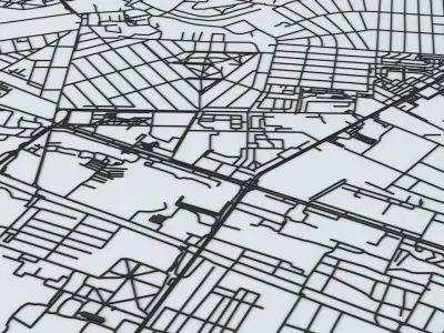 Rostov on Don Road Network and Streets 3D model