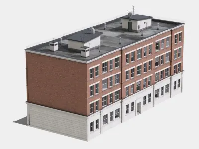 Building at old church st 48 London 3D model 3D model