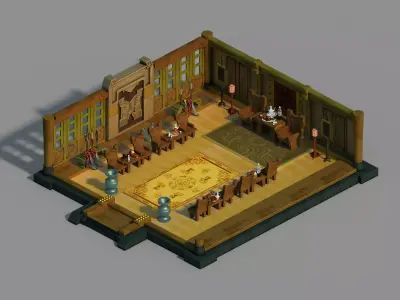 Gang Indoor - Zhongyi Hall 02 3D model