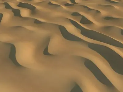 Desert Sand Dunes 5 3D model