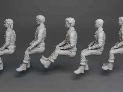 Fantastic voyage 1966 sitting figures 3D print model