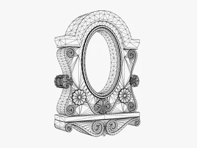 French Dormer Window Low-poly 3D model