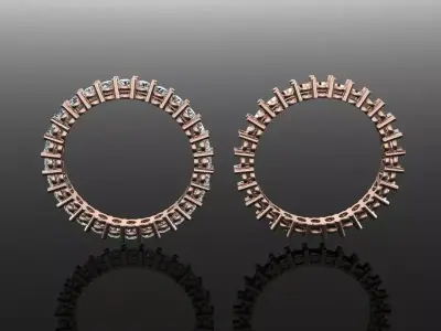 Dainty Infinity Diamond band 2mm Size5 3D print model