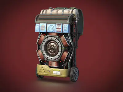 Far cry Backpack Low-poly 3D model