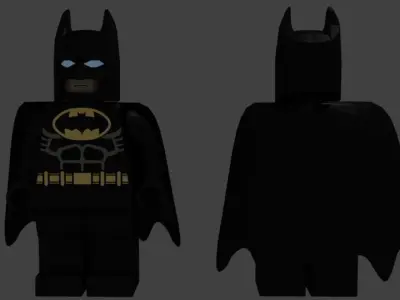 Lego Bat-man Free 3D model