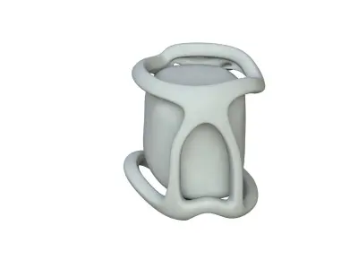 SciFi Shape Object Low Poly Low-poly 3D model 21
