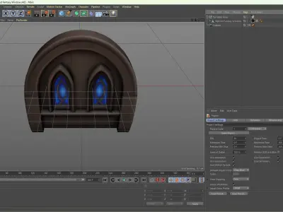 Stylized Fantasy Window - AI  Low-poly 3D model