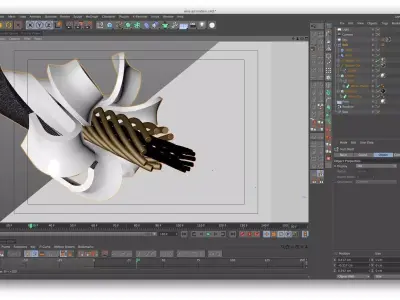 Wire animation 3D model
