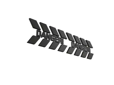 Cyberpunk Future Danger Sign v1 016 Low-poly 3D model