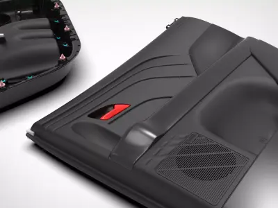 Cars Door and Speaker Bose 3D model