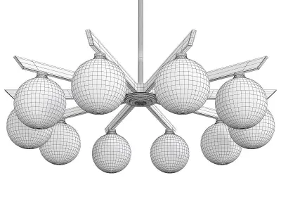 Corbett Astra Chandelier Low-poly 3D model