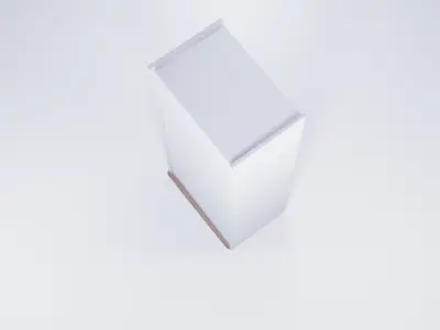 Low Poly Standard Wardrobe - Classic Static 3D Model 3D model