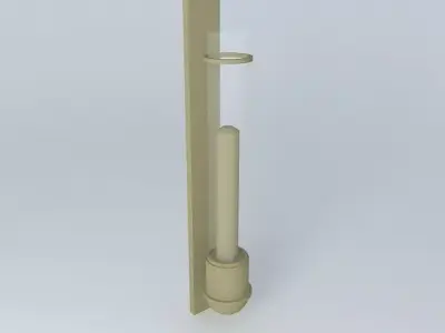 Bronze Candle Sconce 3D model