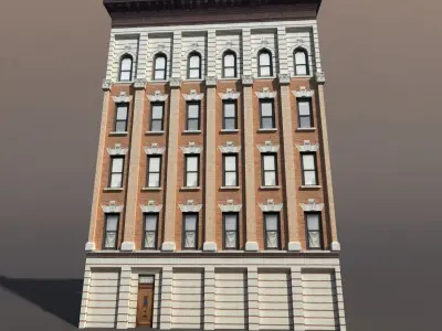 Apartment House 70 Low-poly 3D model