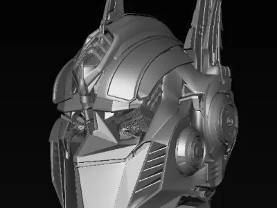 Robot Head Optimus Prime 3D model