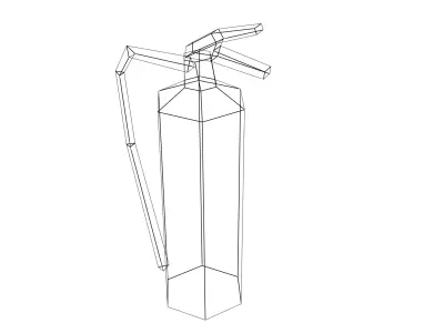 Fire Extinguisher Low poly Free low-poly 3D model