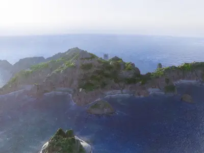 Island Terrain 3D model