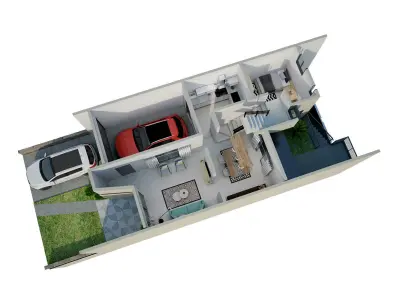 Interior Exterior and Layout House 3D model