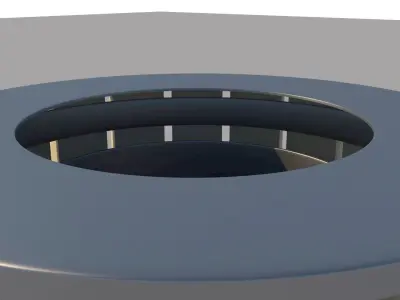 Outdoor Dustbin - Trash can - Rubbish bin Low-poly 3D model